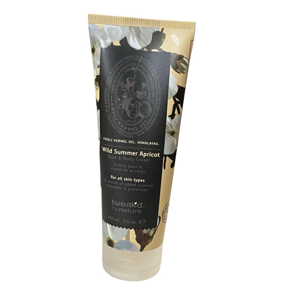 Tweak'd By Nature Wild Summer Apricot Face Eye Body Cream Makeup Primer 3 oz New